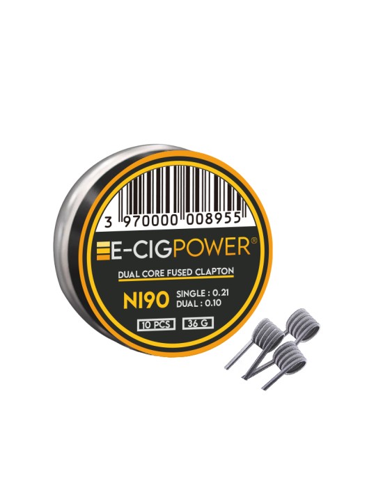 E-Cig Power - Ni90 Dual Core Fused Clapton X10