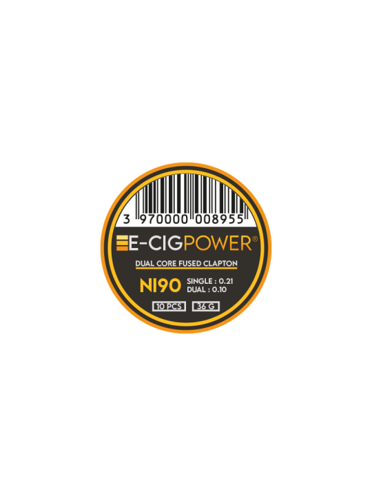 E-Cig Power - Ni90 Dual Core Fused Clapton X10