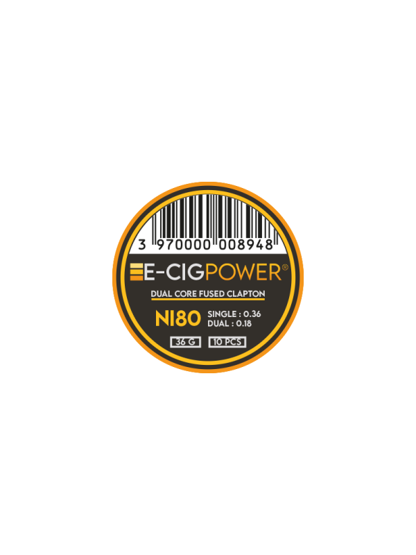 E-Cig Power - Ni80 Dual Core Fused Clapton X10