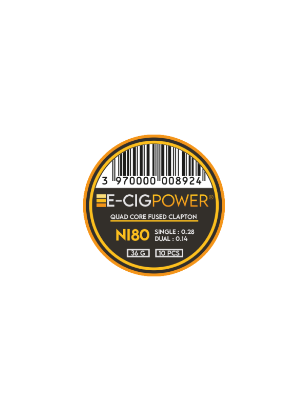 E-Cig Power - Ni80 Quad Core Fused Clapton X10