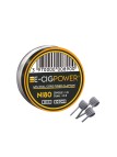 E-Cig Power - Ni80 MTL Dual Core Fused Clapton X10